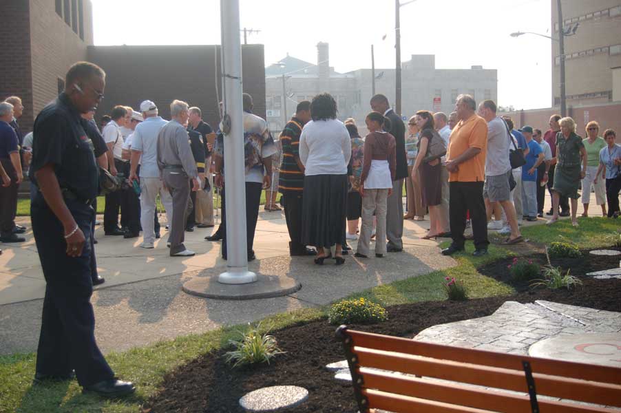 Camden Firemen's Memorial Dedication Ceremony, September 9, 2006 — photograph by Phil Cohen