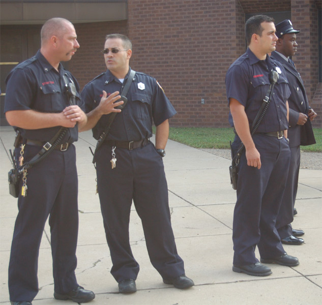 Ed Stratton, Jose Berrios, Ed Frontado, Damon Truitt — Camden Firemen's Memorial Dedication, 2006