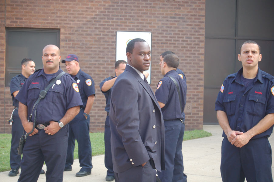 Camden Firemen's Memorial Dedication Ceremony, September 9, 2006 — photograph by Phil Cohen