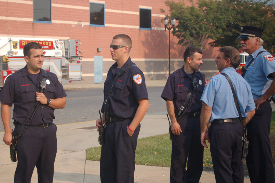 Camden Firemen's Memorial Dedication Ceremony, September 9, 2006 — photograph by Phil Cohen