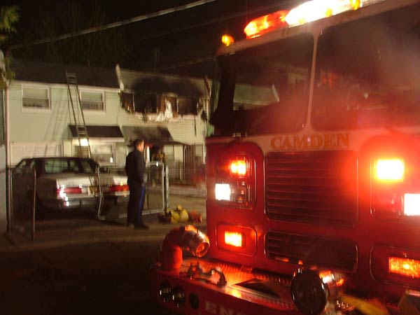 2419 Arnold Street fire, April 20, 2005 — Camden firefighters
