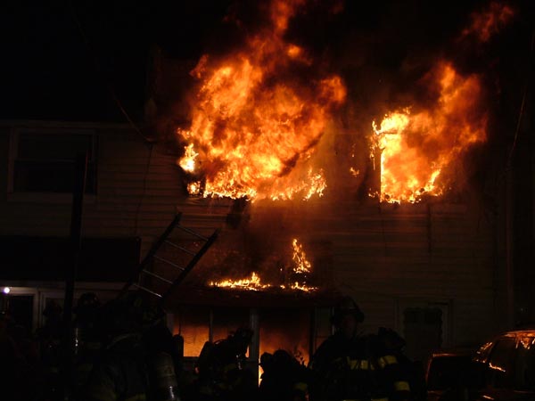 2419 Arnold Street fire, April 20, 2005 — Camden firefighters