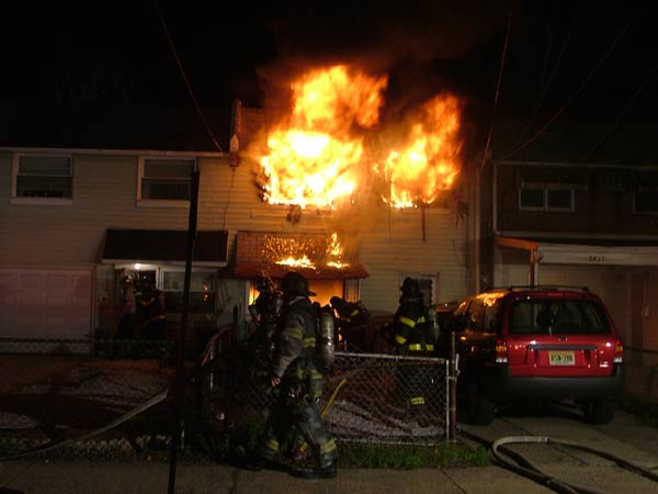 2419 Arnold Street fire, April 20, 2005 — Camden firefighters