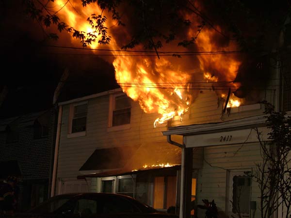 2419 Arnold Street fire, April 20, 2005 — Camden firefighters