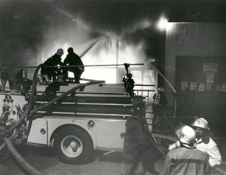 Engine Company 9 at 25th and Federal Street, April 16, 1979