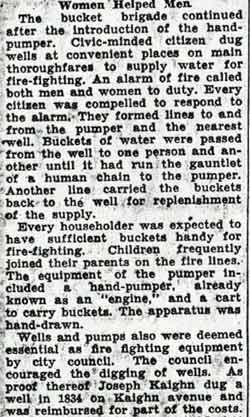 A History of Fire Fighting in Camden, Part 2 — Camden Courier-Post, October 7, 1936