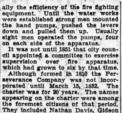 A History of Fire Fighting in Camden, Part 4 — Camden Courier-Post, October 7, 1936