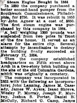 A History of Fire Fighting in Camden, Part 6 — Camden Courier-Post, October 8, 1936