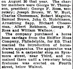A History of Fire Fighting in Camden, Part 12 — Camden Courier-Post, October 8, 1936