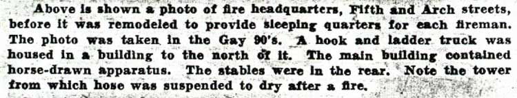 A History of Fire Fighting in Camden — Camden Courier-Post, October 9, 1936