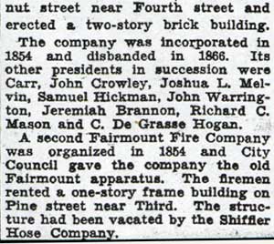 A History of Fire Fighting in Camden, Part 3 — Camden Courier-Post, October 9, 1936