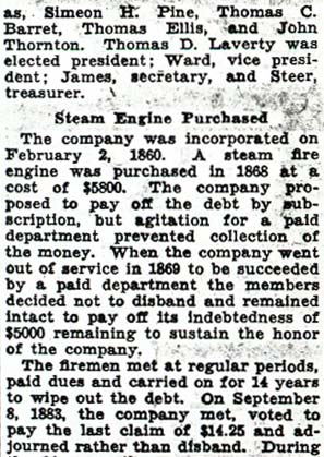 A History of Fire Fighting in Camden, Part 6 — Camden Courier-Post, October 9, 1936