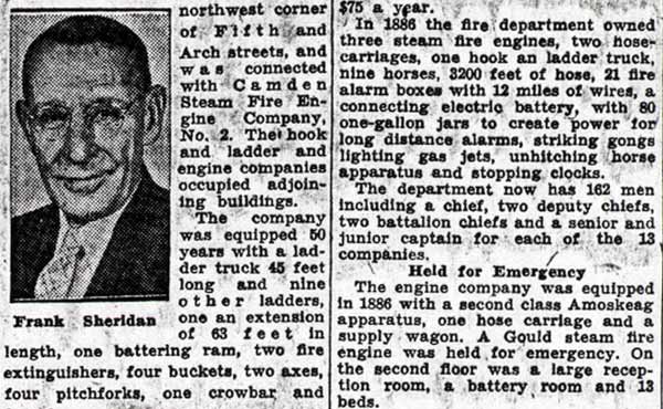 A History of Fire Fighting in Camden, Part 3 — Camden Courier-Post, October 10, 1936