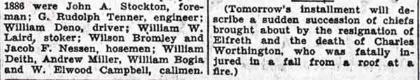 A History of Fire Fighting in Camden, Part 6 — Camden Courier-Post, October 10, 1936