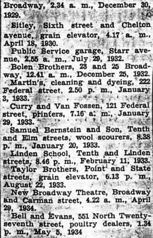 A History of Fire Fighting in Camden, Part 5 — Camden Courier-Post, October 14, 1936