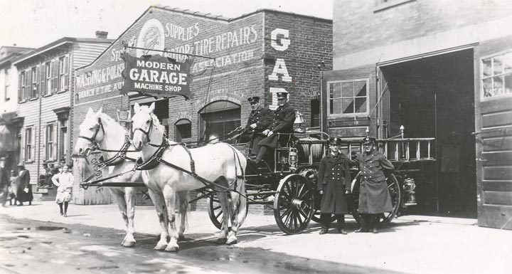 Chemical Company 2 on Kaighn Avenue, 1912–1914 — two 65-gallon chemical tanks