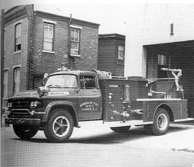 Engine Company 1, 1954 800 series American LaFrance, open cab