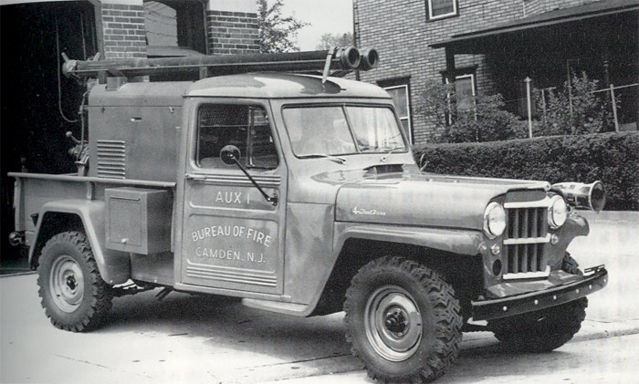 1960 Willys Jeep Skid Pump 500 GPM, Engine Company 11