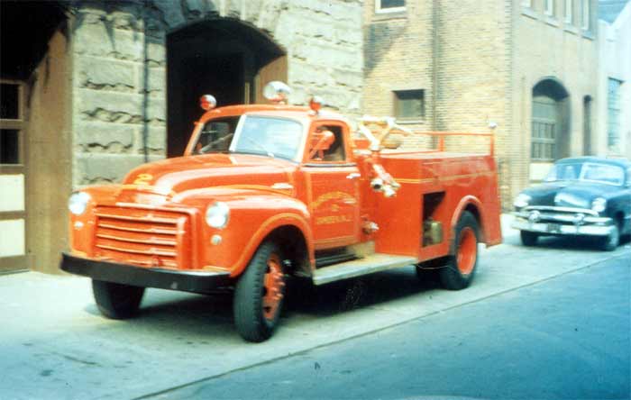 Engine Company 2, 1951 GMC Combination, at Camden Fire Department Headquarters, 5th and Arch Streets, June 15, 1952
