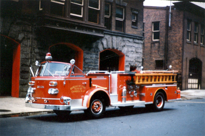 1959 American LaFrance 1000 gallon per minute pumper, at Camden Fire Department headquarters, 5th and Arch Streets