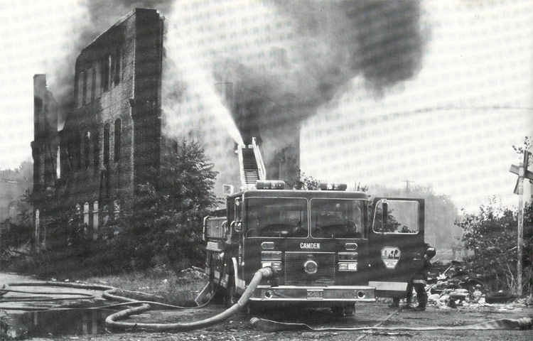 Engine Company 8 at South 7th Street and Newton Avenue, about 1993 — former J.D. Johnson Plumbing Supply Co. building