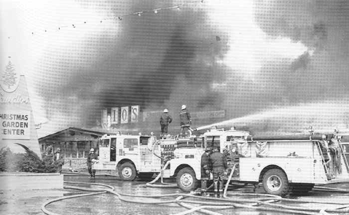 Engine Company 6 at Gaudio's Garden Center, Mount Ephraim Avenue — March 8, 1981