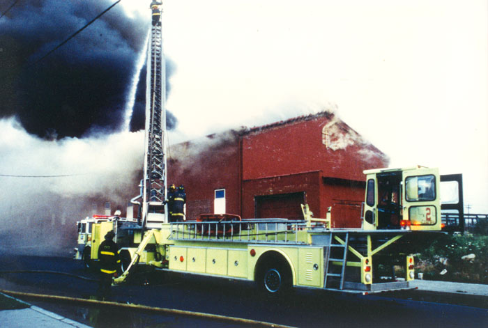 Ladder 2 at 6th Street and Atlantic Avenue fire — late 1980s or early-mid 1990s