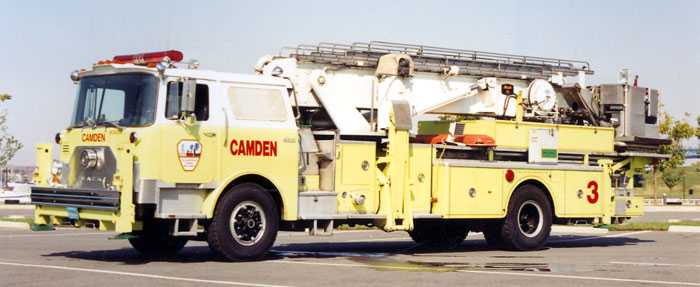 1983 Mack 75 Foot Tower Ladder, Ladder Company 3