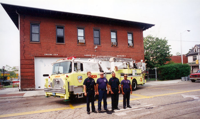 1983 Mack 75 Foot Tower Ladder, Ladder Company 3 — 1980s-1990s, third view