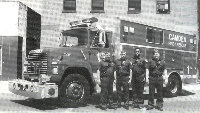 Rescue Company 1, 1994 — Captain Paul Escher, Firefighter Denny Penn, Firefighter Michael Harper, Firefighter Stephen Kinky