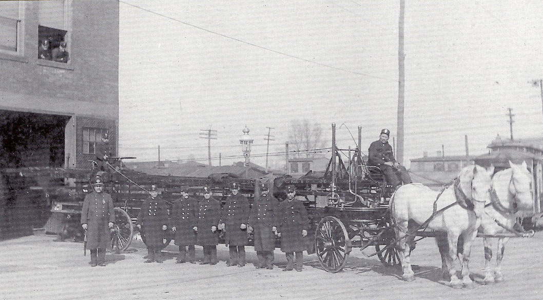 Ladder Company 2 on Kaighn Avenue, 1905