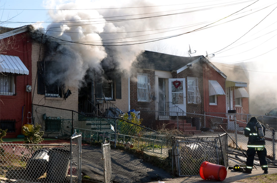 640 Beideman Avenue destroyed by fire, February 3, 2012