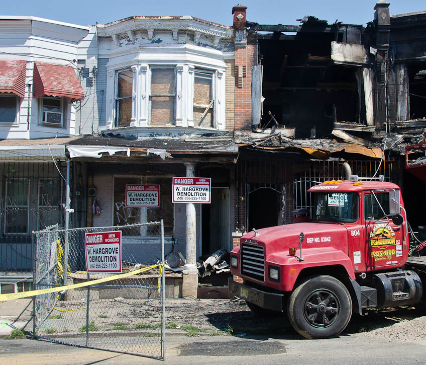 1085 Thurman Street after the fire, July 1, 2012