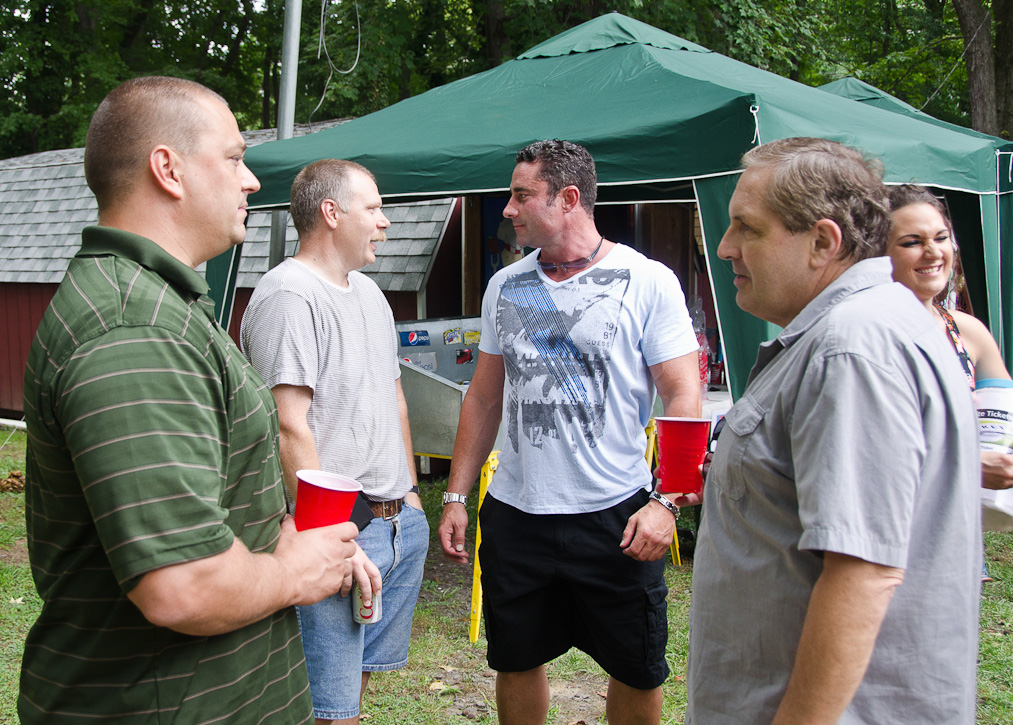 Ed Vincent, Ed Glassman, Danny Stratton, and Duane Goobic, Camden Fire Department, August 2012