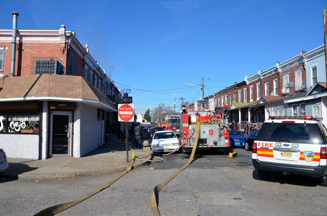 View from across Federal Street — December 3, 2011