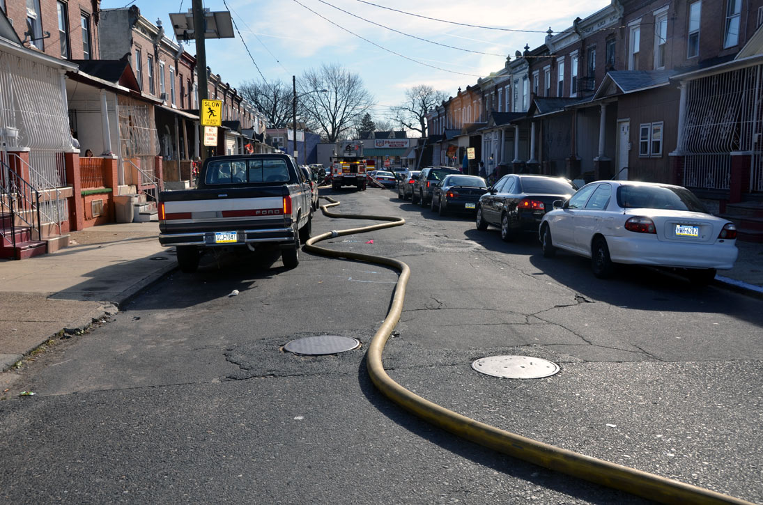 View from Westfield Avenue — December 3, 2011