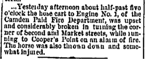 Philadelphia Inquirer, July 8, 1873, Engine Company 1
