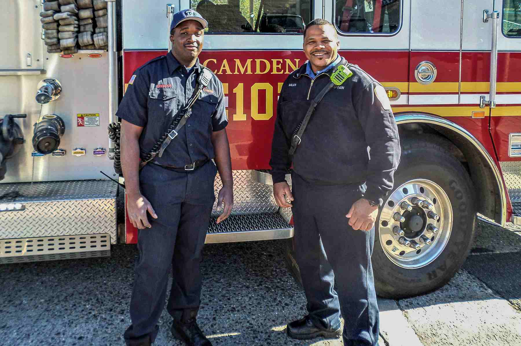 Aaron Spencer and Captain Ty Miles, Engine Company 10, 2018