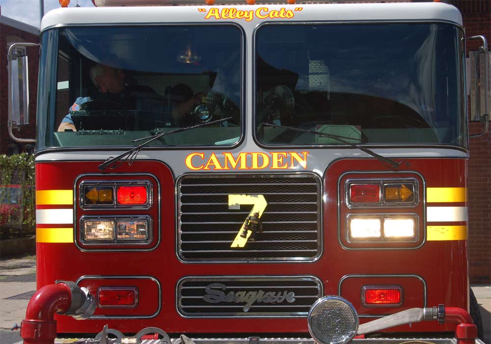 Captain Brian Emenecker and Firefighter David A. Smalls, Squad Company 7 100th anniversary, July 1, 2010