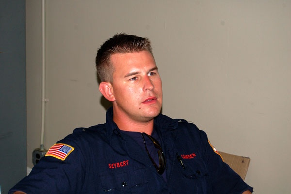 Firefighter Daniel Seybert, Squad Company 7 100th anniversary, July 1, 2010