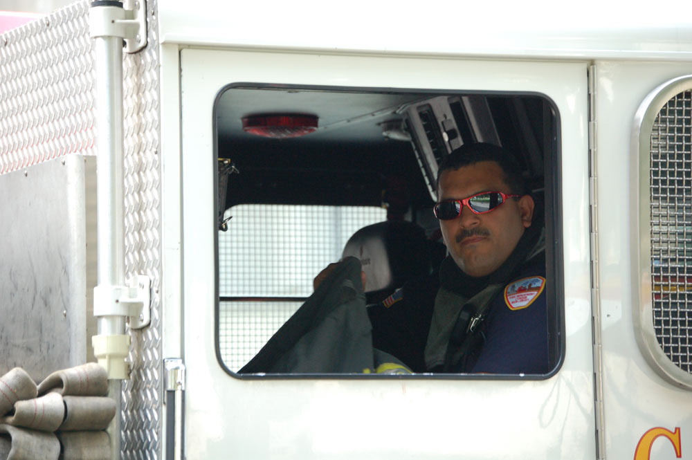 Firefighter Gerry Medina, Fire Department Chaplain, Squad Company 7, July 6, 2010