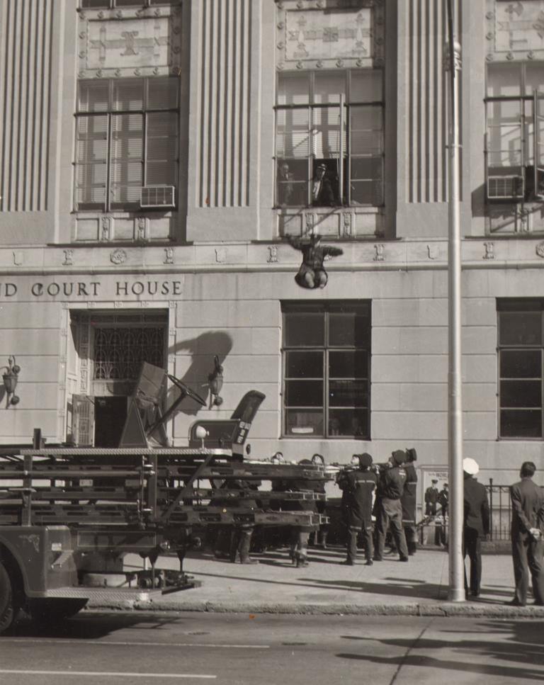 Fire Prevention Week lobby display, U.S. Post Office, 1963