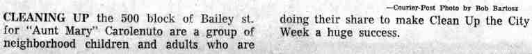 Bailey Street cleanup, caption text