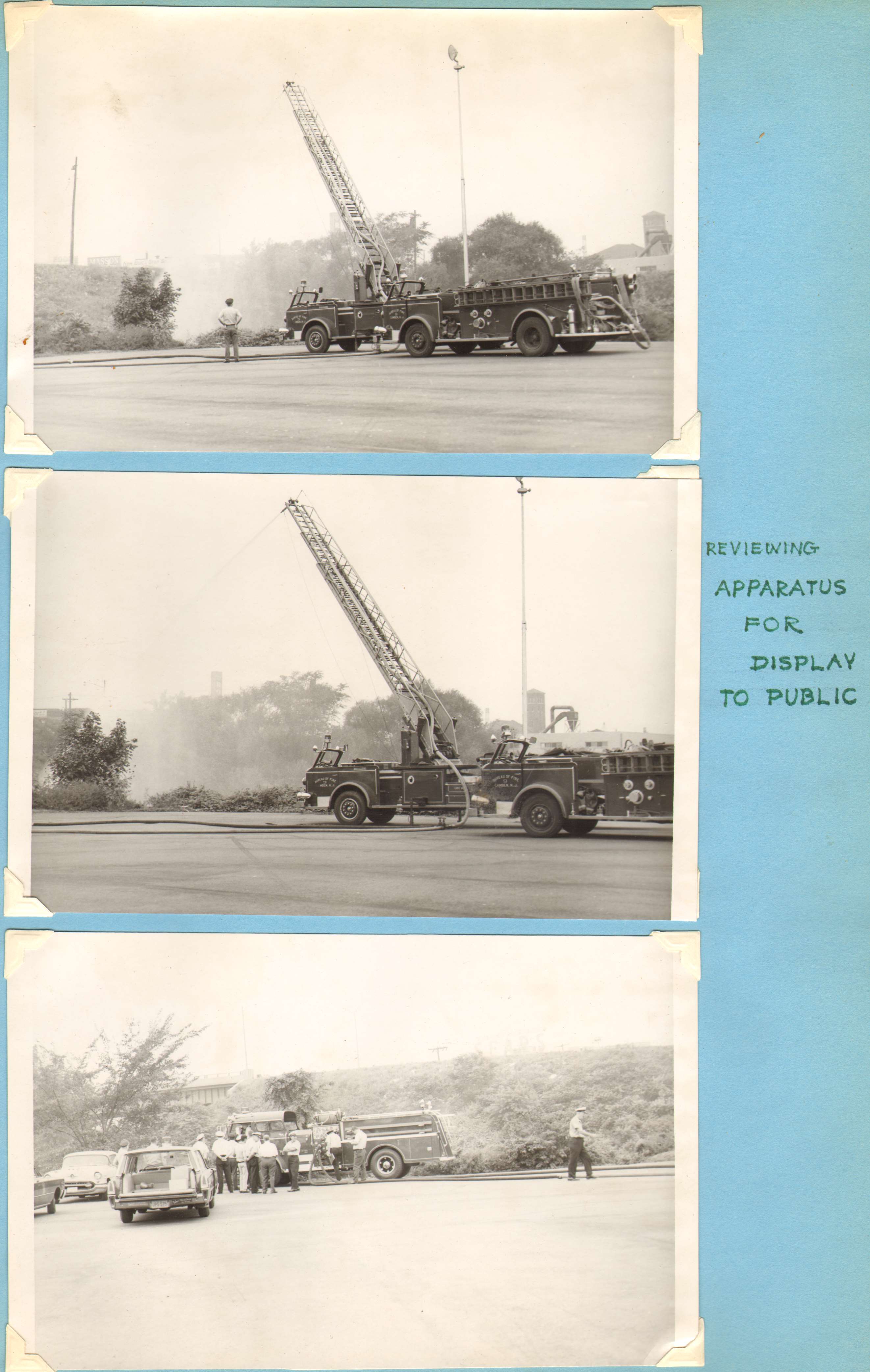 Preparing apparatus for public display — Ladder Company 3, Engine Company 9