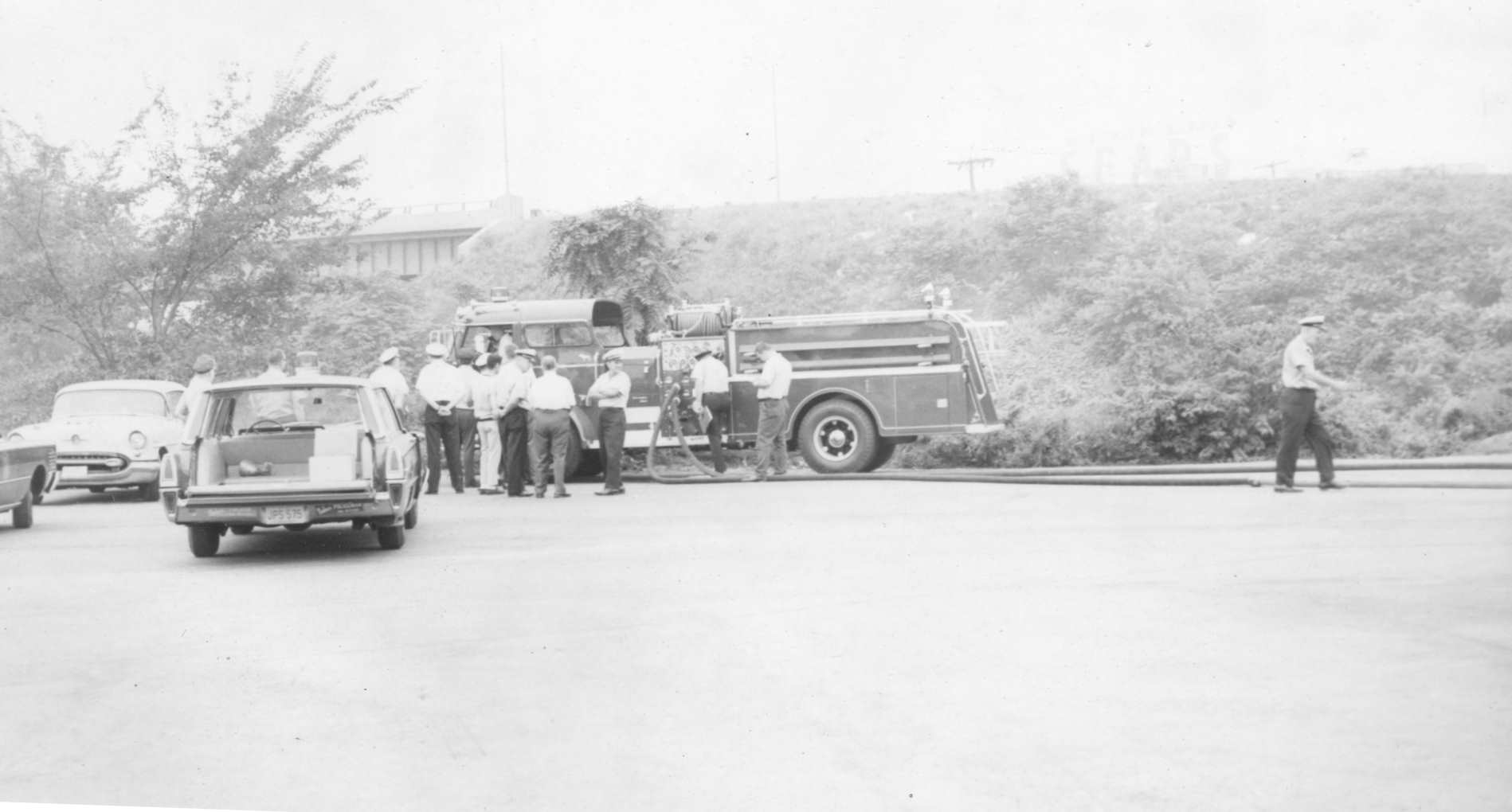 Preparing apparatus for public display — Ladder Company 3, Engine Company 9