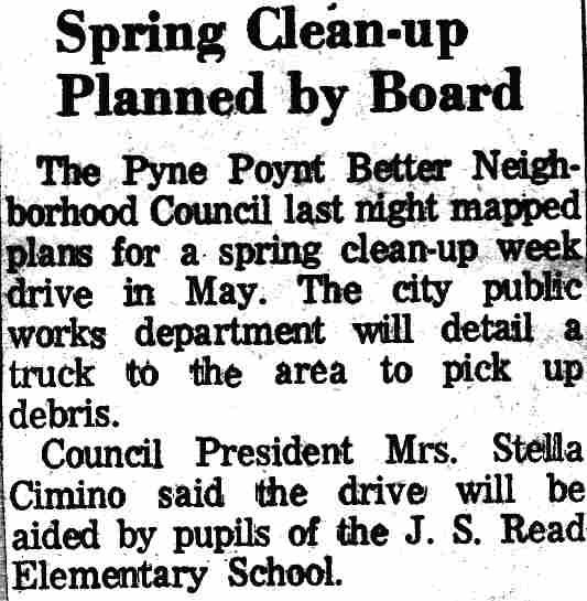 Spring Clean-up Planned by Board - Camden Courier-Post, April 1965
