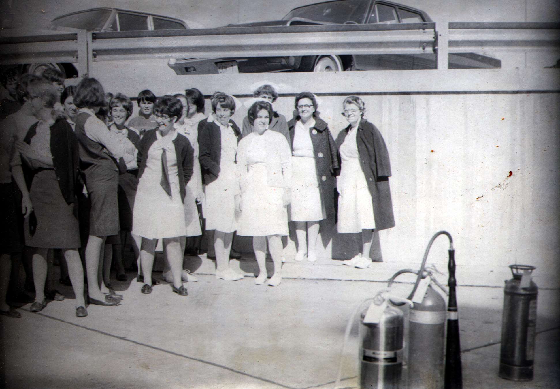 Cooper Hospital fire drill, October 6, 1966