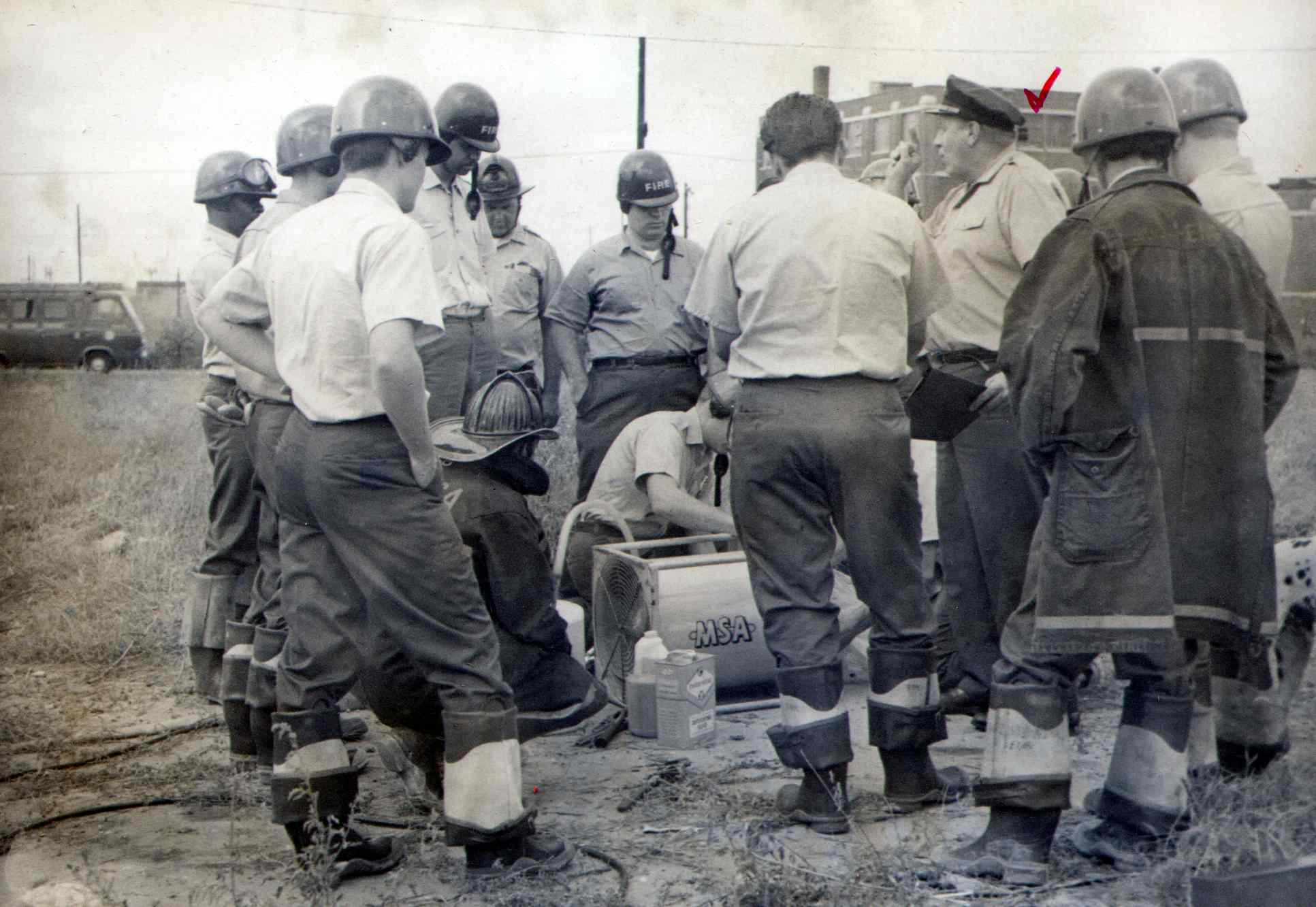 Foam generator demonstration, 1968, photo 2