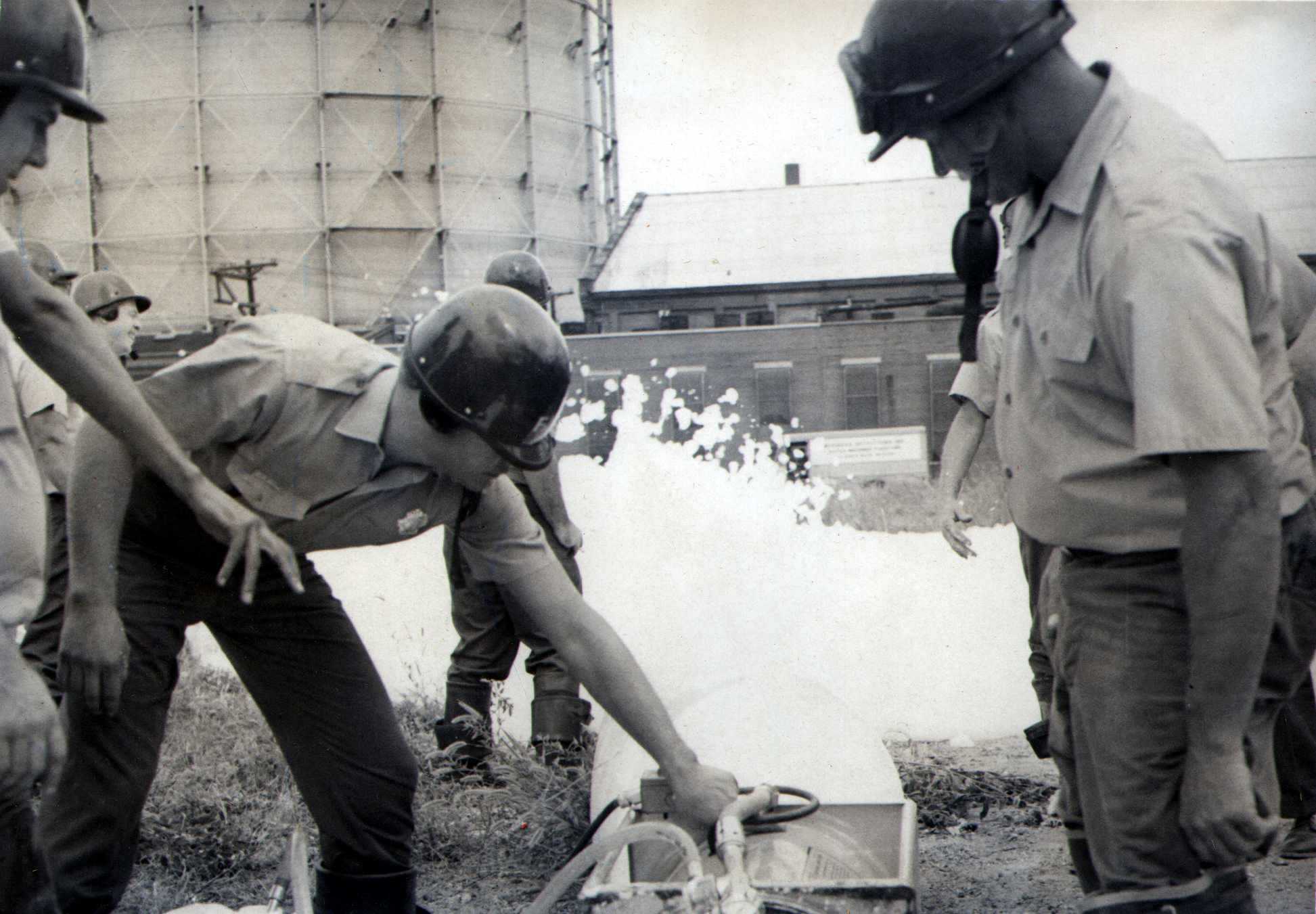 Foam generator demonstration, 1968, photo 3