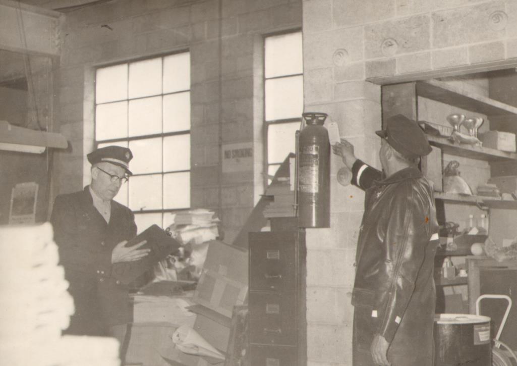 Fire inspection at Alpha Graphics, 48 North 22nd Street, 1966, photo 5